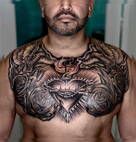 black mens chest tattoos|unique chest tattoos for men.